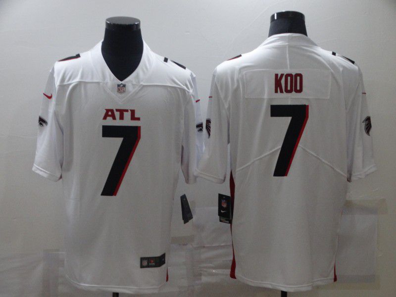 Men Atlanta Falcons #7 Koo White Nike Limited Vapor Untouchable NFL Jerseys